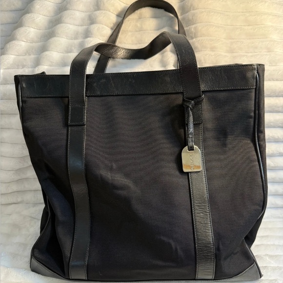 Gucci Handbags - Gucci Black Canvas and Leather Tote